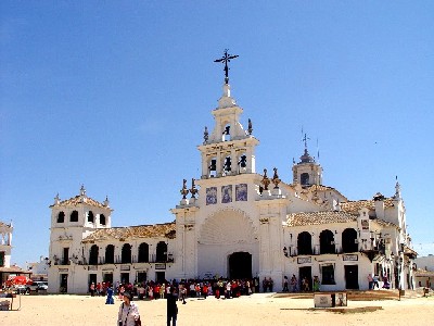 VI̋@The church of El Rocio, Spain@Photo by Kohyuh 2005/05/04