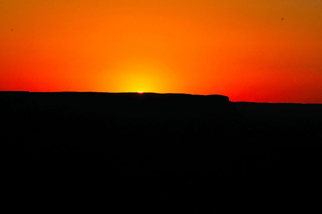 グランドキャニオンの夕陽（２０景-9）