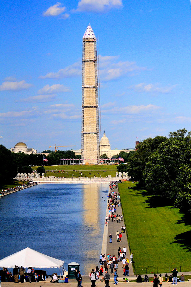 Reflecting Pool　Wasington, DC, America　2013/05/26　Photo by Kohyuh