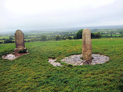 立石 　タラの丘　Lia fail, Hill of Tara　2009/06/17　Photo by Kohyuh