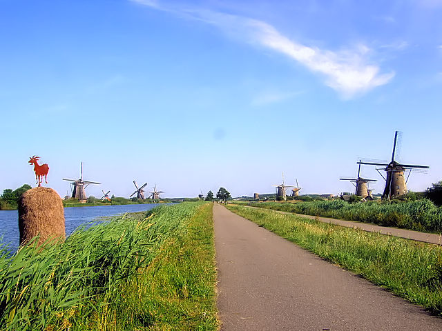 キンデルダイクの風車群　Windmills at Kinderdijk, Netherlands　2011/06/02　Photo by Kohyuh