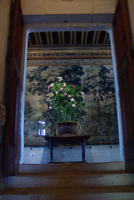 フラワー・アレンジメント Chenonceaux, France 2004/04/26 Photo by Kohyuh chenonceaux_flower2