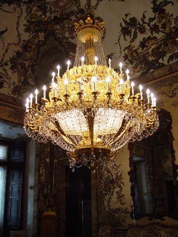 シャンデリア Palacio Real, Spain 2005/04/19 Photo by Kohyuh palacio_real4